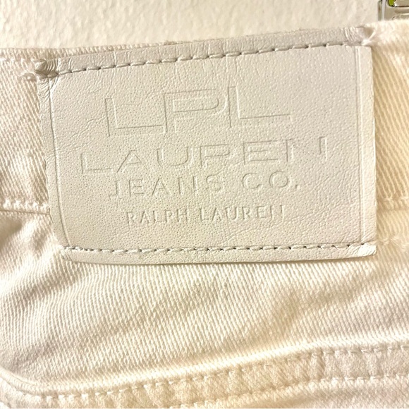 Lauren Ralph Lauren Classic Straight Leg Denim Jeans, White sz 12P - Picture 4 of 8
